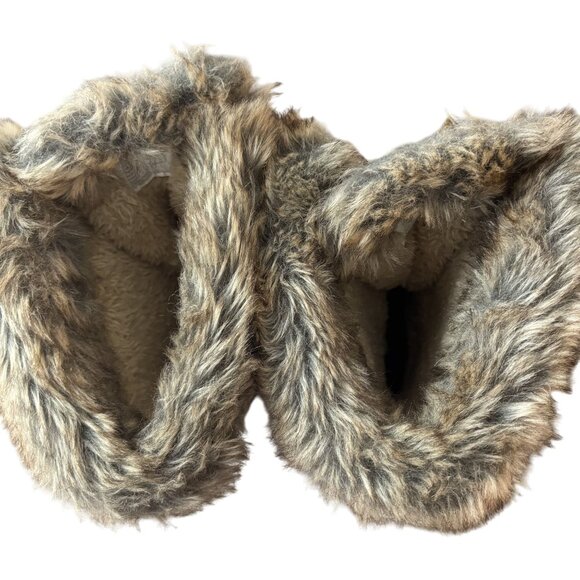 Northside Womens Size 8 WATERPROOF Fur-Lined Winter Boots  Tan & Black - Picture 4 of 9